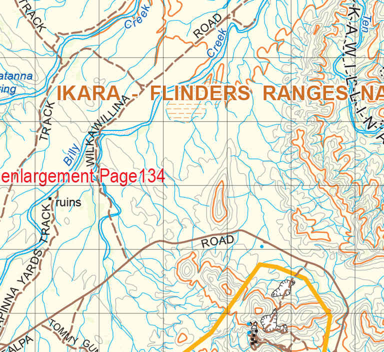 Flinders Ranges Map 643 by Mapland - Department for Environment and ...