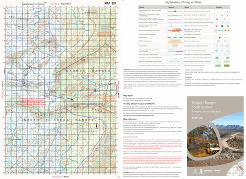 Flinders Ranges Map 820 Preview 1