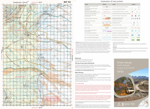 Flinders Ranges Map 822 Preview 1
