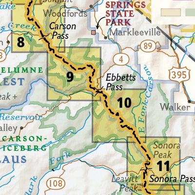 1008 PCT Sierra Nevada North (map 00) Preview 2