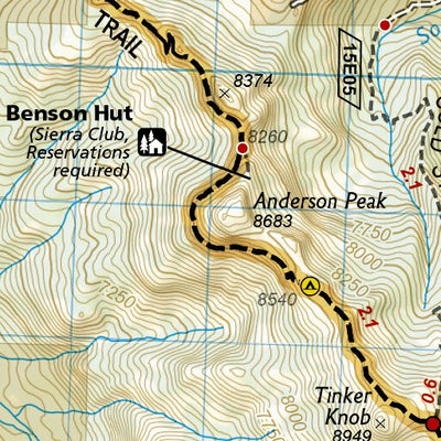 1008 PCT Sierra Nevada North (map 04) Preview 2