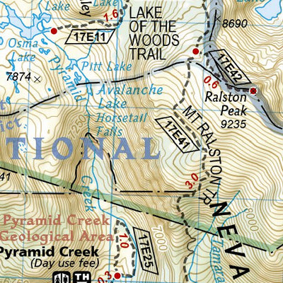 1008 PCT Sierra Nevada North (map 07) Preview 3