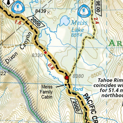 1008 PCT Sierra Nevada North (map 08) Preview 2