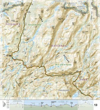 1008 PCT Sierra Nevada North (map 13) Preview 1