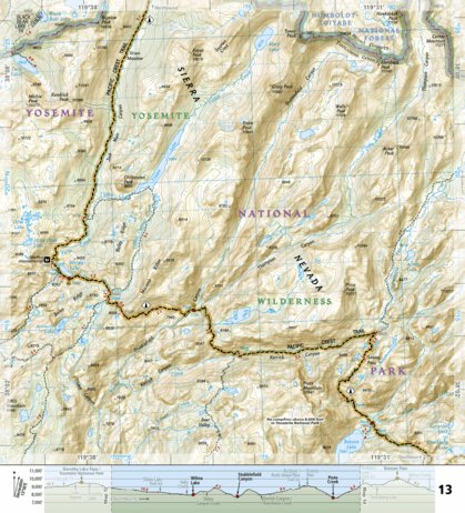 1008 PCT Sierra Nevada North (map 13) Preview 1
