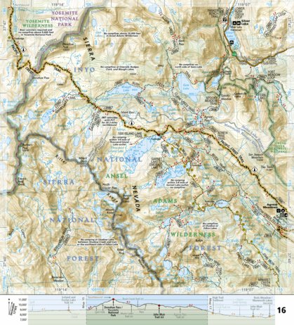 1008 PCT Sierra Nevada North (map 16) Preview 1