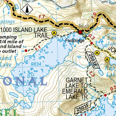 1008 PCT Sierra Nevada North (map 16) Preview 2