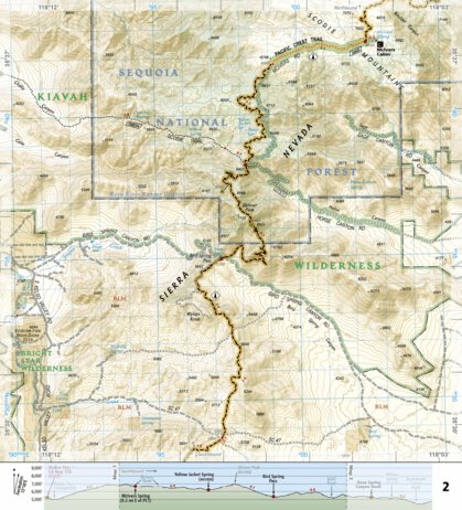 1010 PCT Scodie, Piute, and Tehachapi Mtns (map 02) Preview 1