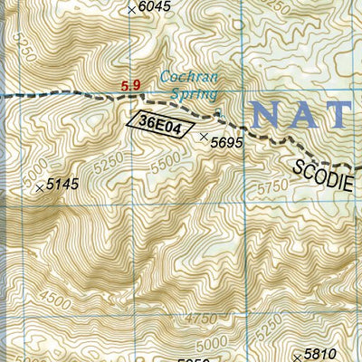 1010 PCT Scodie, Piute, and Tehachapi Mtns (map 02) Preview 3