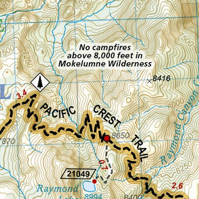1008 PCT Sierra Nevada North (map 09) Preview 3