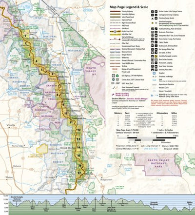 1009 PCT Sierra Nevada South (map 00) Preview 1