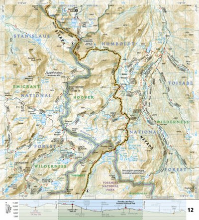 1008 PCT Sierra Nevada North (map 12) Preview 1