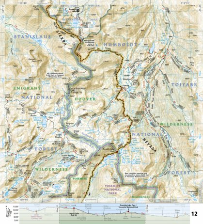 1008 PCT Sierra Nevada North (map 12) Preview 1