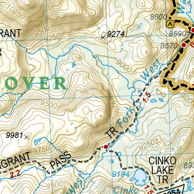 1008 PCT Sierra Nevada North (map 12) Preview 2
