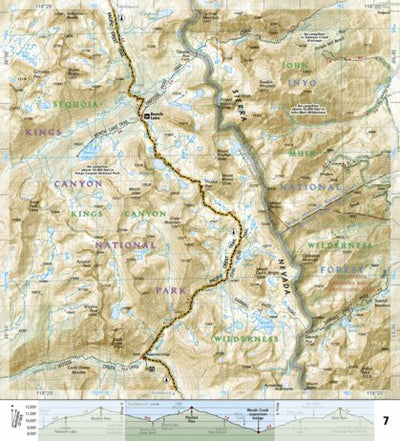 1009 PCT Sierra Nevada South (map 07) Preview 1