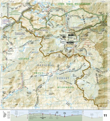 1009 PCT Sierra Nevada South (map 11) Preview 1