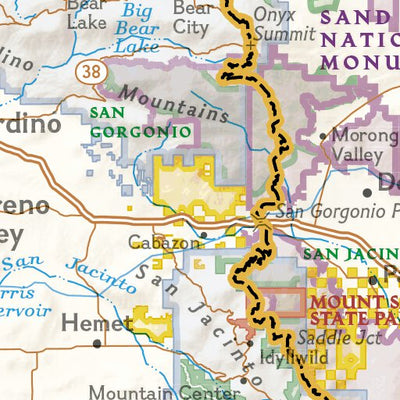 1010 PCT Scodie, Piute, and Tehachapi Mtns (map 00) Preview 3