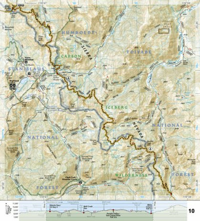 1008 PCT Sierra Nevada North (map 10) Preview 1