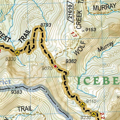 1008 PCT Sierra Nevada North (map 10) Preview 2
