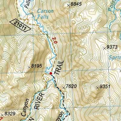 1008 PCT Sierra Nevada North (map 10) Preview 3