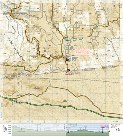 1012 PCT San Jacinto and Laguna Mtns (map 13) Preview 1