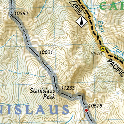 1008 PCT Sierra Nevada North (map 11) Preview 3