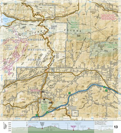 1010 PCT Scodie, Piute, and Tehachapi Mtns (map 13) Preview 1