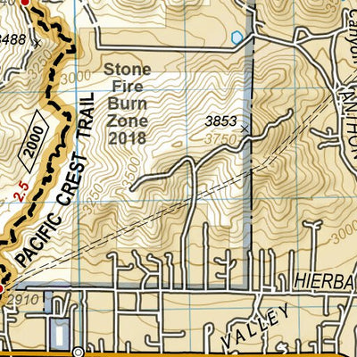 1010 PCT Scodie, Piute, and Tehachapi Mtns (map 13) Preview 2