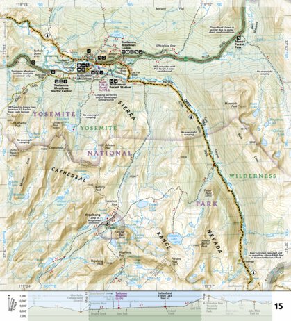 1008 PCT Sierra Nevada North (map 15) Preview 1