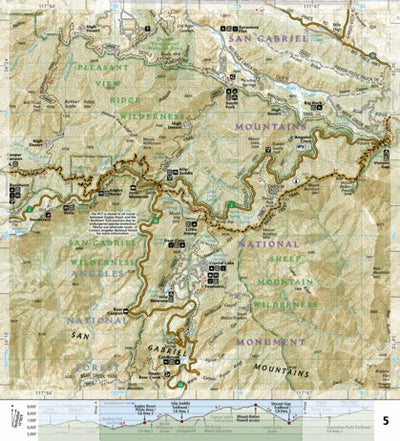 1011 PCT San Gabriel and Sand Dernardino Mtns (map 05) Preview 1