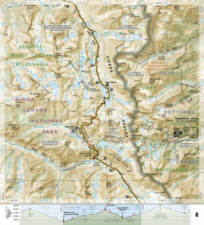 1009 PCT Sierra Nevada South (map 08) Preview 1