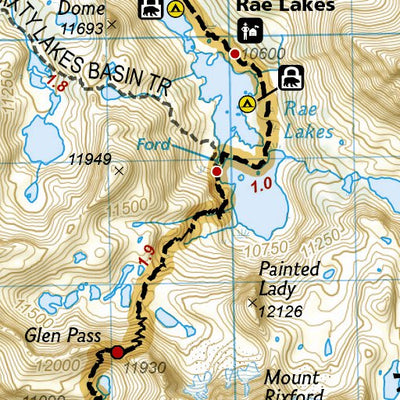 1009 PCT Sierra Nevada South (map 08) Preview 2