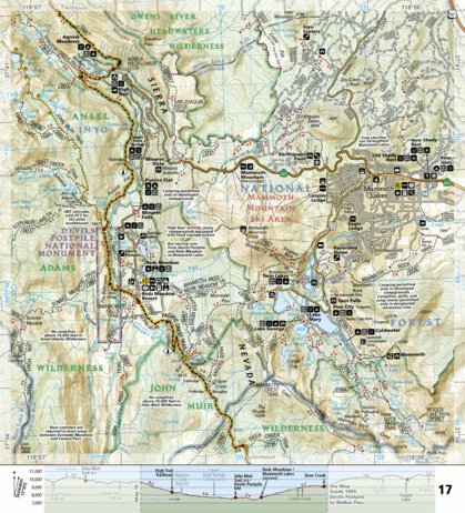 1008 PCT Sierra Nevada North (map 17) Preview 1