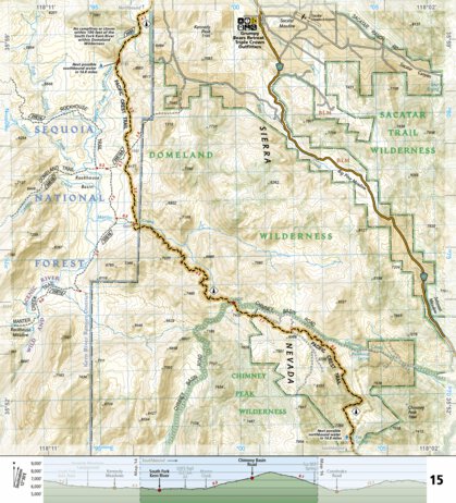 1009 PCT Sierra Nevada South (map 15) Preview 1