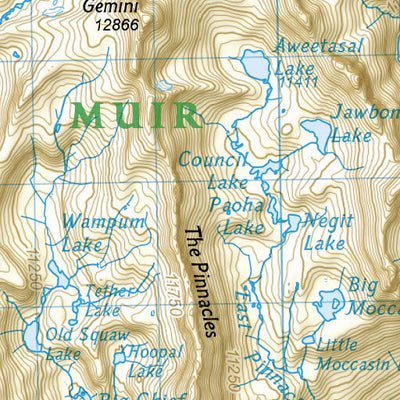 1009 PCT Sierra Nevada South (map 04) Preview 3