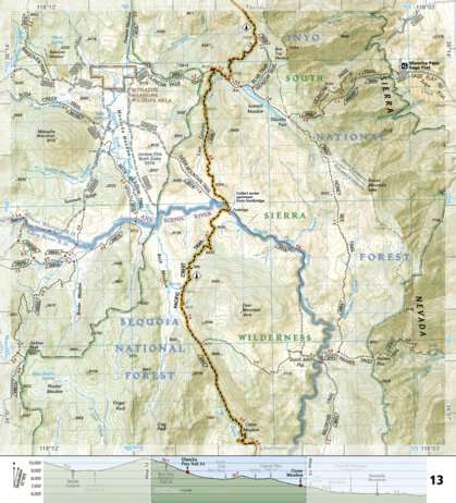 1009 PCT Sierra Nevada South (map 13) Preview 1