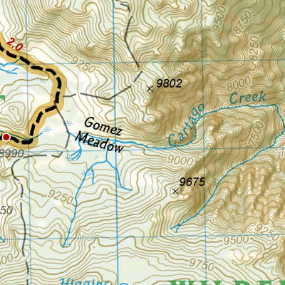 1009 PCT Sierra Nevada South (map 12) Preview 2
