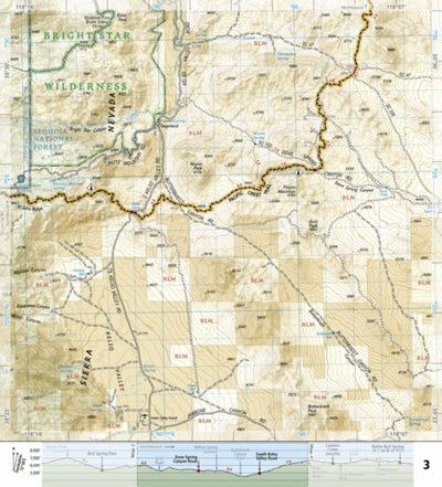 1010 PCT Scodie, Piute, and Tehachapi Mtns (map 03) Preview 1