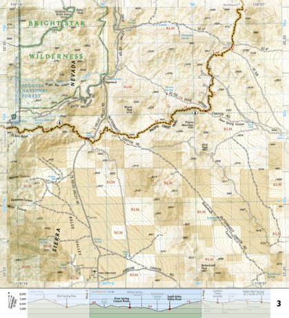 1010 PCT Scodie, Piute, and Tehachapi Mtns (map 03) Preview 1