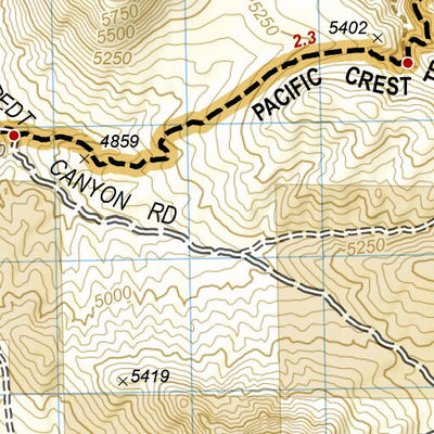 1010 PCT Scodie, Piute, and Tehachapi Mtns (map 03) Preview 2