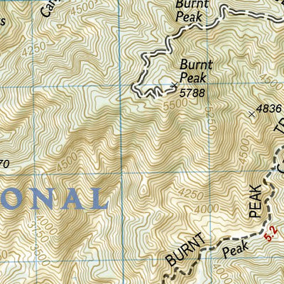 1010 PCT Scodie, Piute, and Tehachapi Mtns (map 11) Preview 2