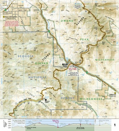 1010 PCT Scodie, Piute, and Tehachapi Mtns (map 01) Preview 1