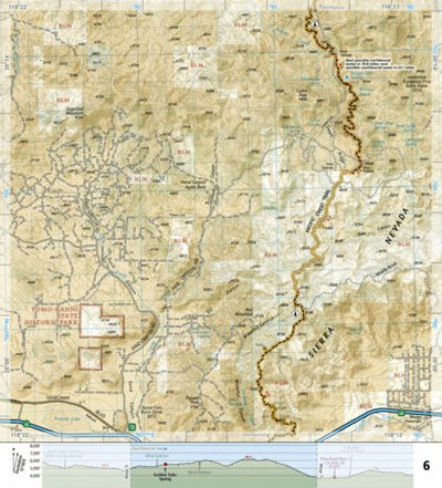 1010 PCT Scodie, Piute, and Tehachapi Mtns (map 06) Preview 1