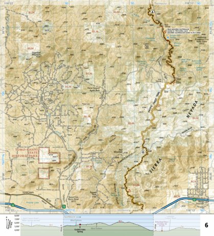 1010 PCT Scodie, Piute, and Tehachapi Mtns (map 06) Preview 1
