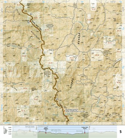 1010 PCT Scodie, Piute, and Tehachapi Mtns (map 05) Preview 1