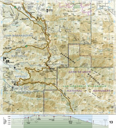1011 PCT San Gabriel and Sand Dernardino Mtns (map 13) Preview 1