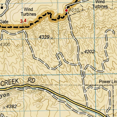 1010 PCT Scodie, Piute, and Tehachapi Mtns (map 07) Preview 2