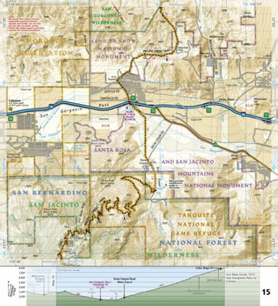 1011 PCT San Gabriel and Sand Dernardino Mtns (map 15) Preview 1