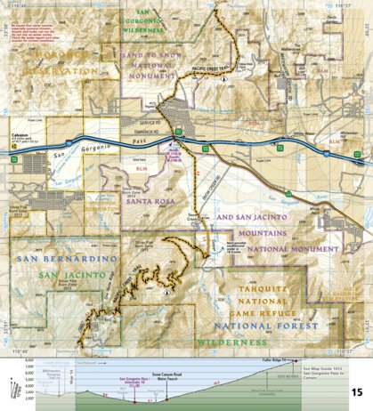1011 PCT San Gabriel and Sand Dernardino Mtns (map 15) Preview 1