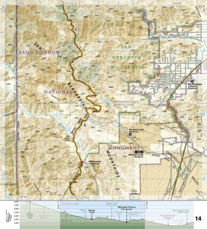 1011 PCT San Gabriel and Sand Dernardino Mtns (map 14) Preview 1
